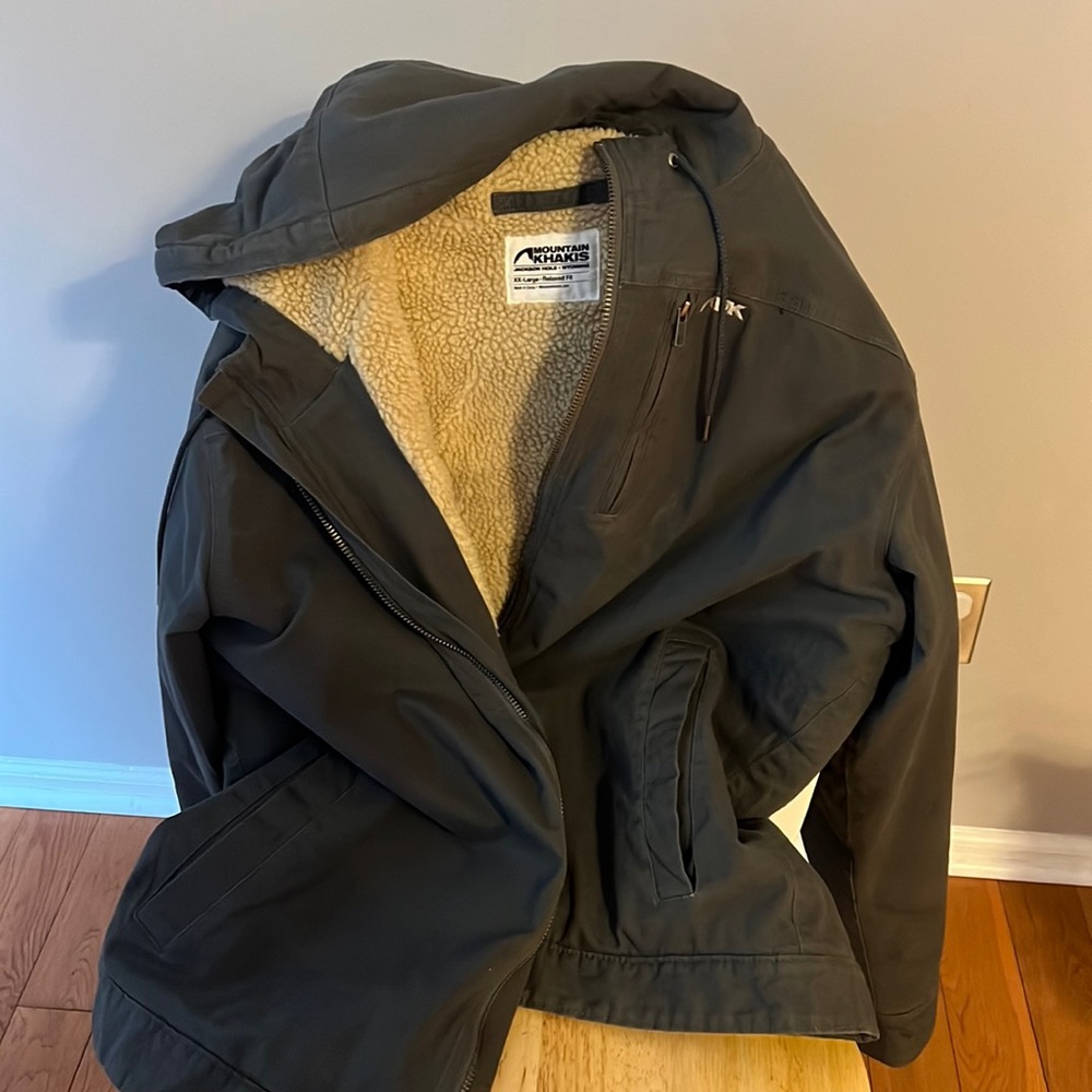 Mountain Khakis Men's Ranch Shearling Hoody. XXL. Like new.